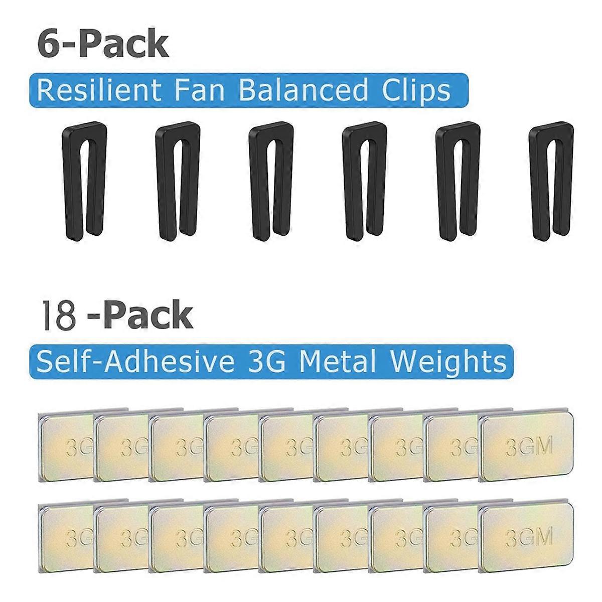 24-Pack Ceiling Fan Balancing Kit for Ceiling Fan Weight Balancing