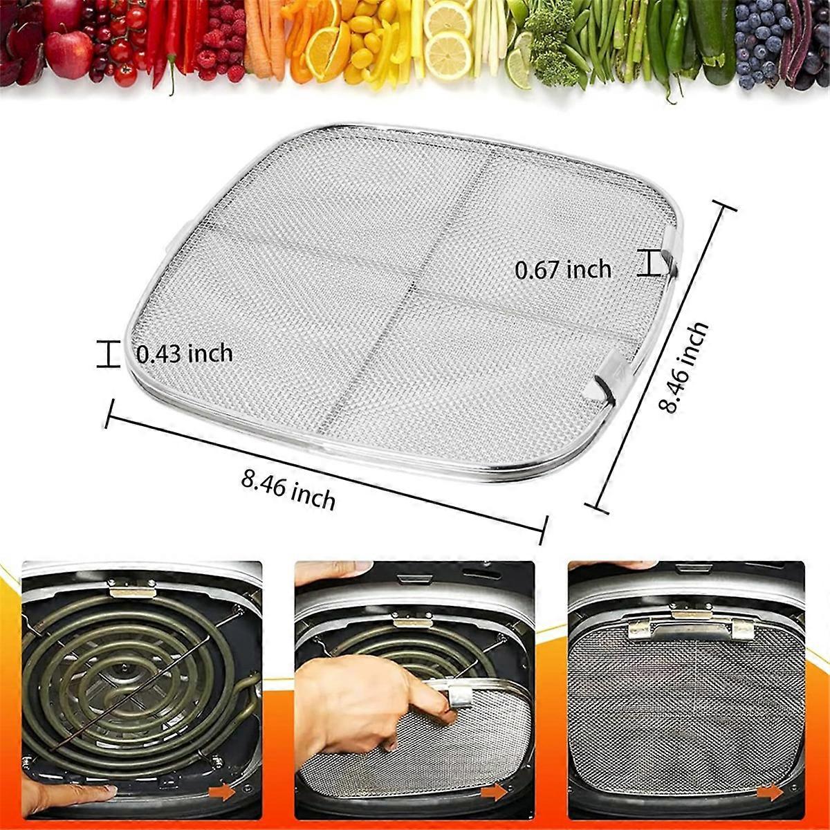 Splatter Shield + Griglia del forno per accessori per friggitrice ad aria Foodi AG301