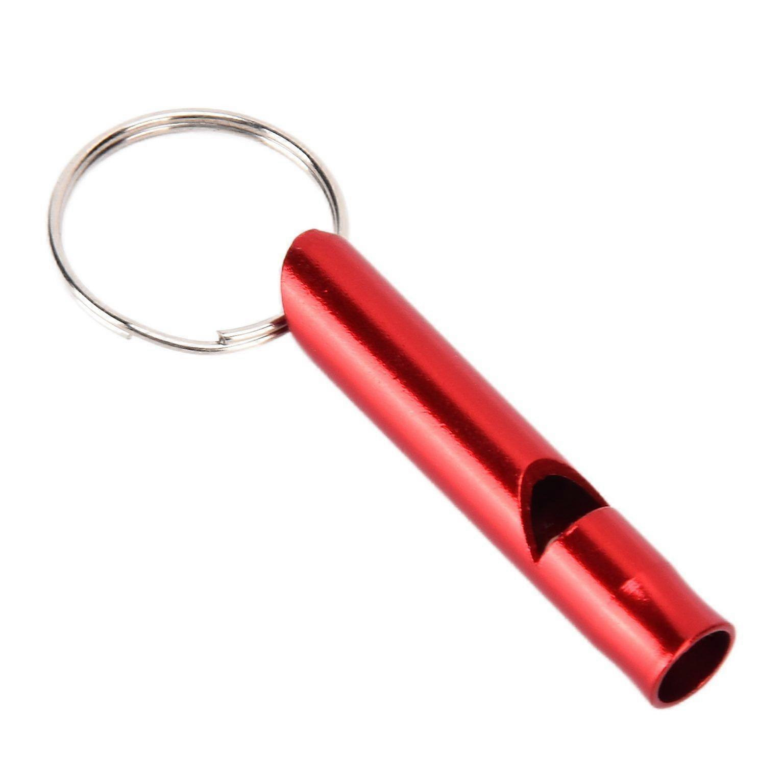 Red Emergency Survival Whistle - Durable Aluminium Alloy Rescue Whistle