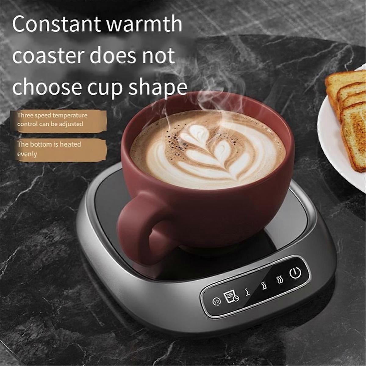 Smart Heating Coaster Office Milk Coffee Tea Set Warm Coaster Gray