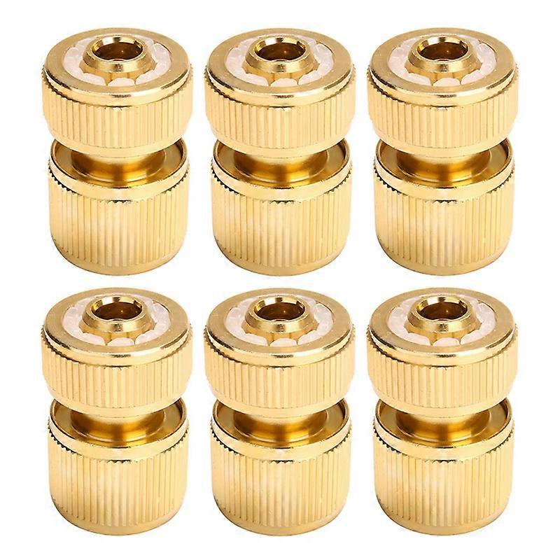 6Pcs Water Tap Hose Adaptor 1/2 Inch Pipe Connector Set Quick-Release