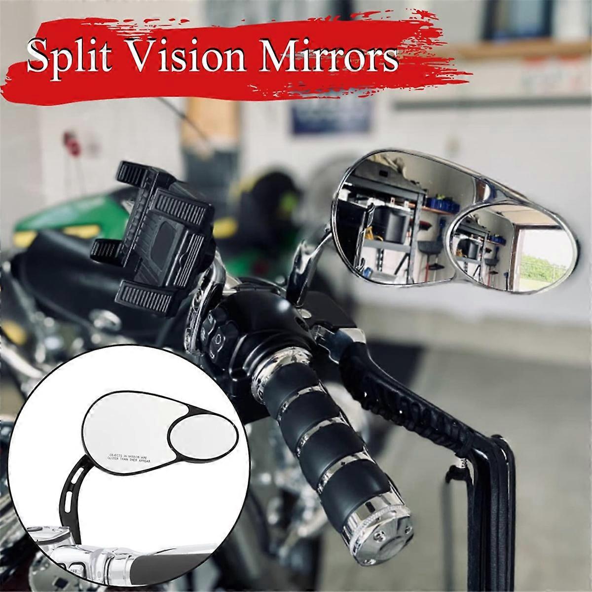 Split Vision Rearview Mirrors for ,Black
