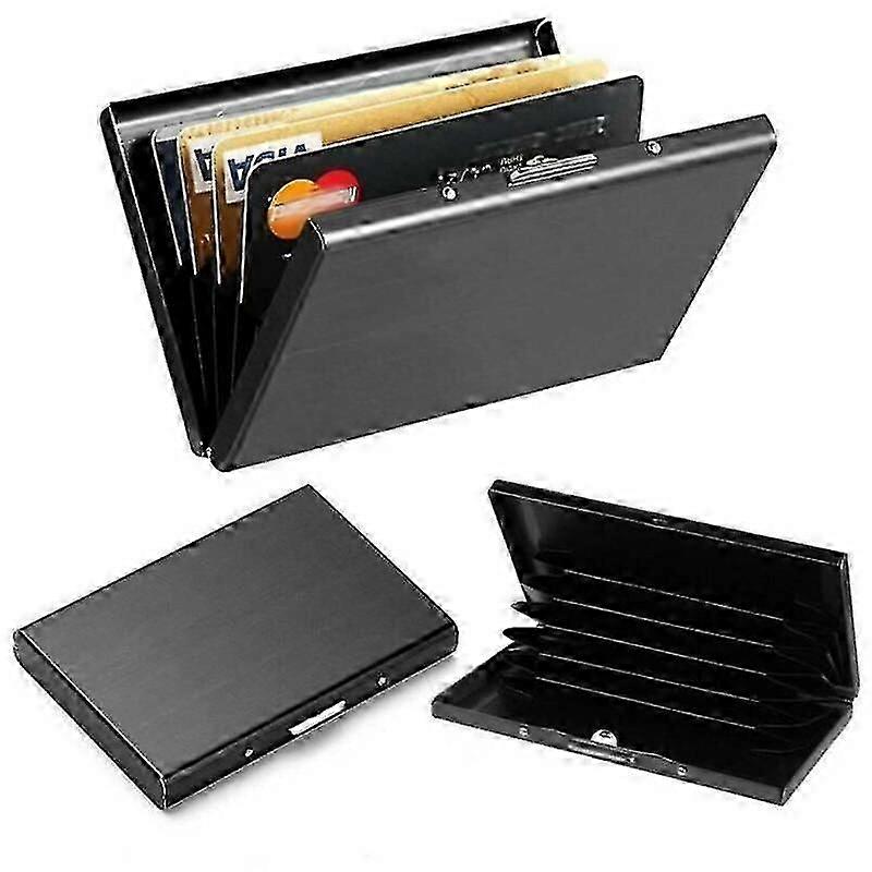 ポータブルメタルクレジットカードホルダーメンズウォレットIDカードケース
