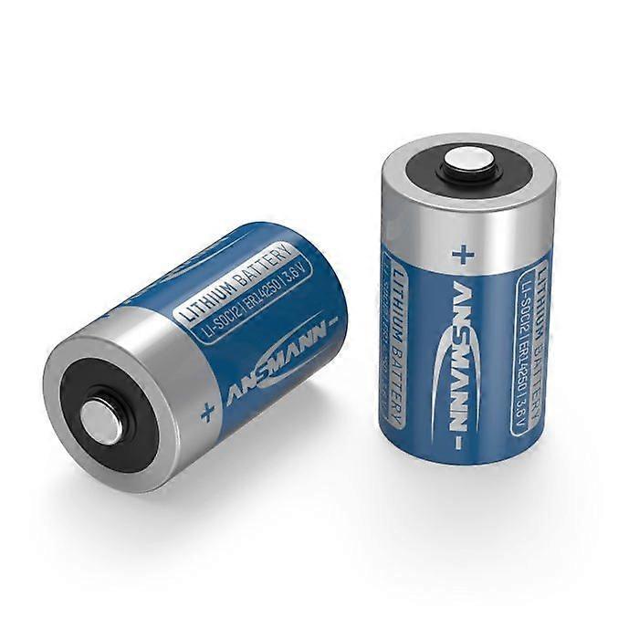 ANSMANN Li-SOCl2 Litiumtionylkloridbatteri ER 14250 LS 14500 Cell 3.6V 1/2 AA
