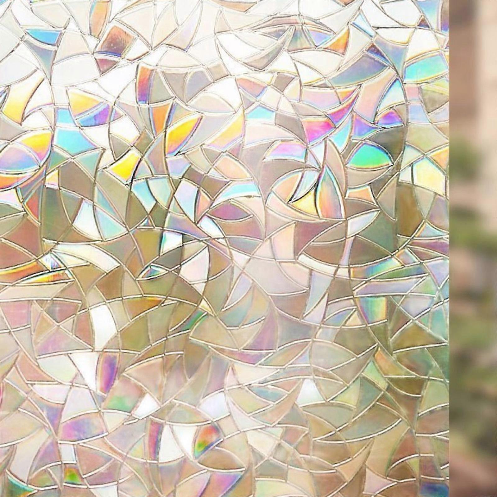 3D Non-Adhesive Window Film Decorative Privacy Static Clings Window Stickers Glass Film