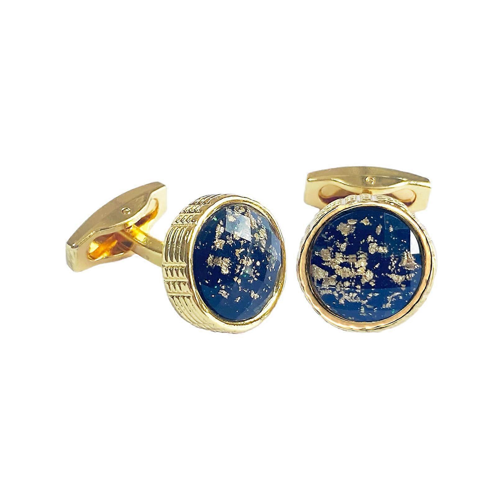 Gold Plated Cufflinks for Groom Wedding Suit Accessories, Elegant Formal Attire, Classic Design, Durable Material