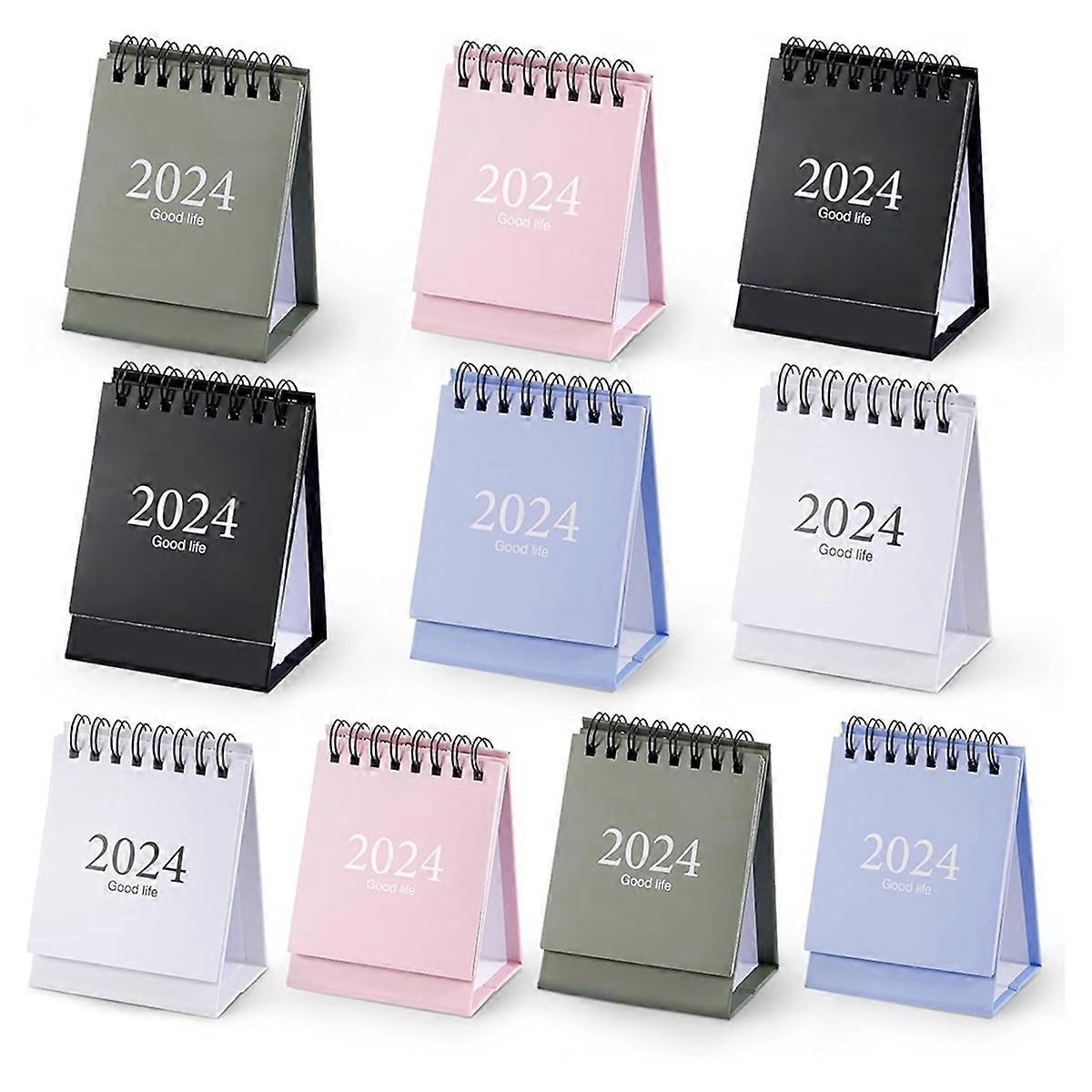 10Pc Mini Desk Calendar 2024, 2023-2024 -From Oct 2023 Until Dec 2024