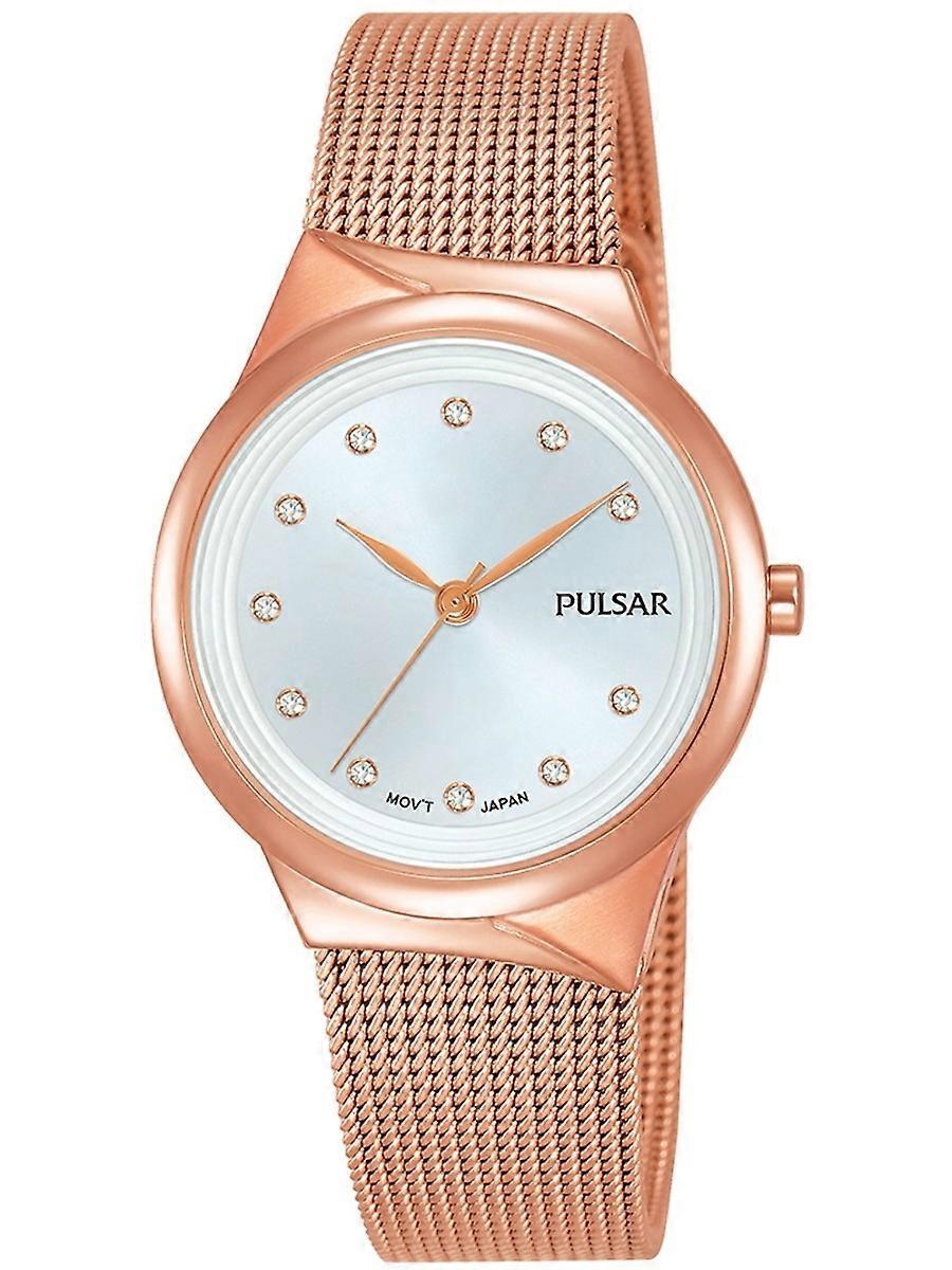 Orologio da donna classico in acciaio inossidabile Pulsar oro rosa PH8442X1