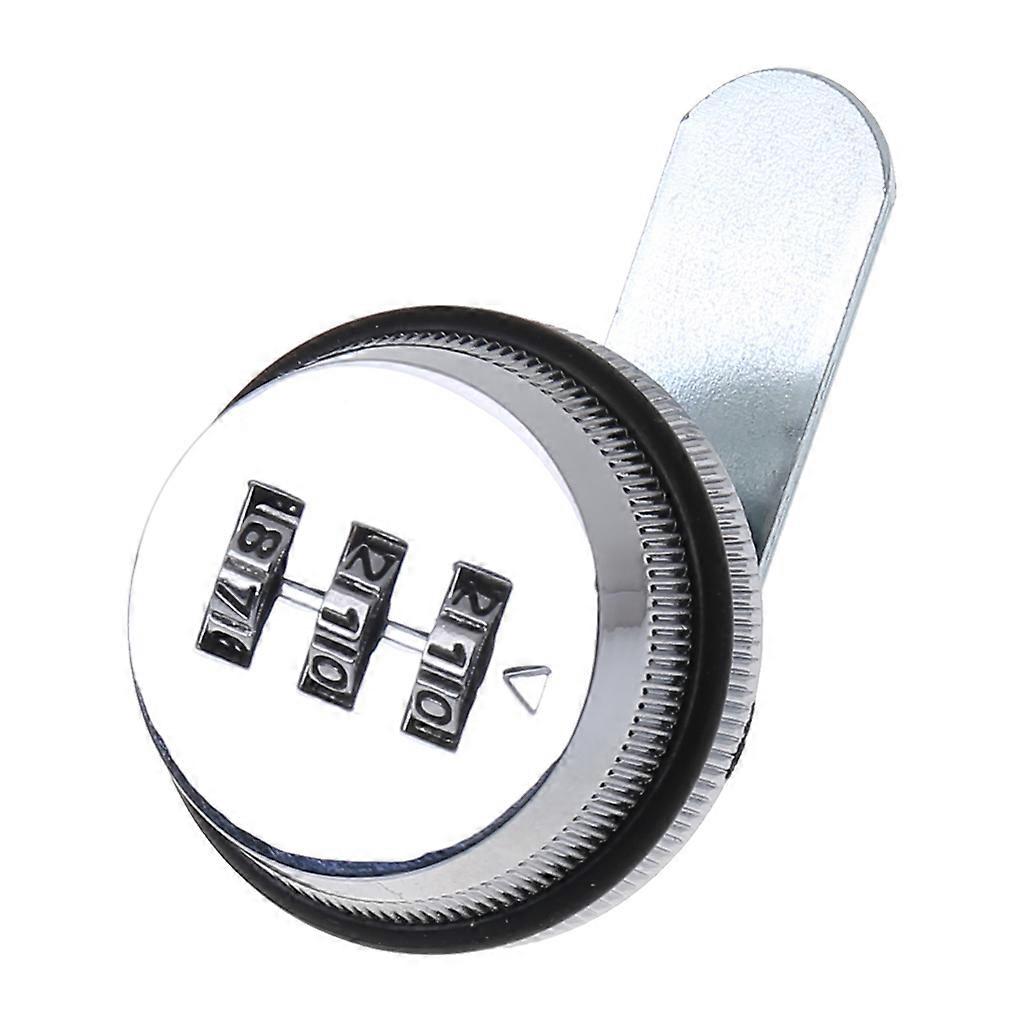 Cabinet Cam Lock 3-Digit Combination Mailbox Lock Zinc Alloy Drawer Locks for Mailbox Cupboard Furniture Hardware silver white