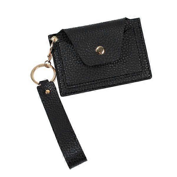 Lychee pattern card case Black