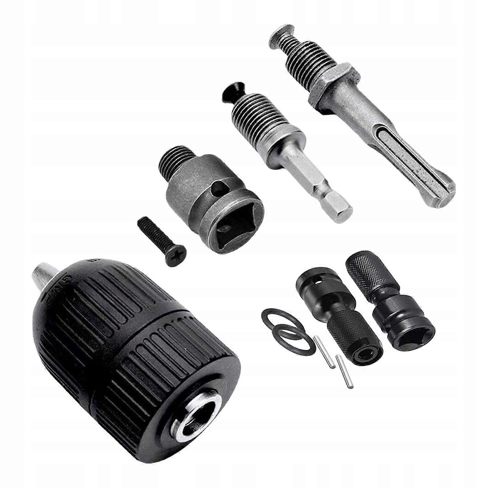 10x Keyless Drill Chuck Adapter Quick Connect Impact Driver Conversion Tool