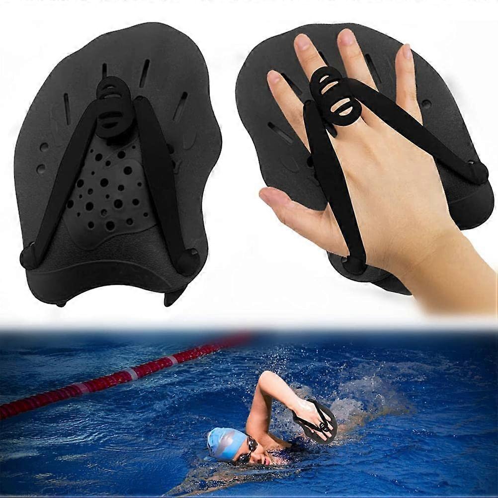 Håndpadler til svømning, svømmehåndpadler Træningshjælp til styrke med justerbare stropper