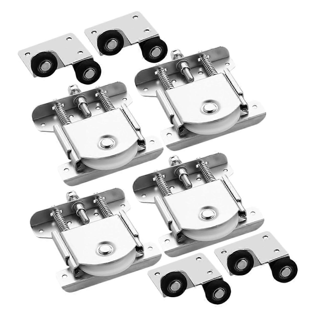 Sliding Door Hardware Steel Pulley Set for Wardrobe Modern Design Replacement Rollers