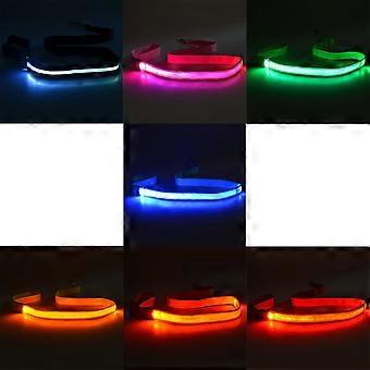 Set of 4 Rechargeable LED Dog Leash  Long Waterproof Nylon for Better Nighttime Safety and Visibility for Dog  Yellow