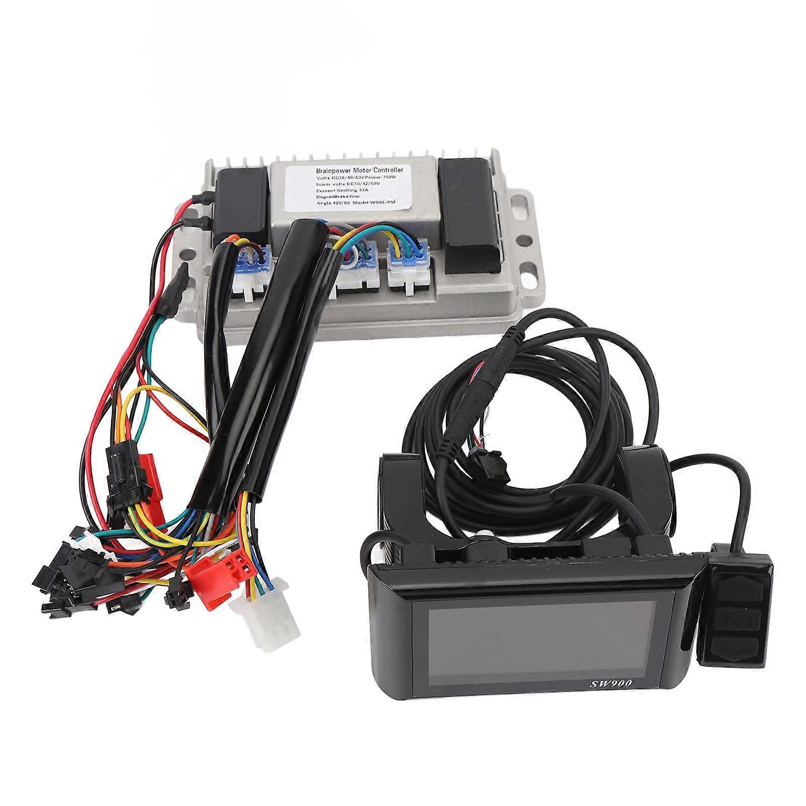 Motor 36V 48V 60V 750W 33A Electric Bike LCD Display Panel Brushless Motor Speed Controller Kit