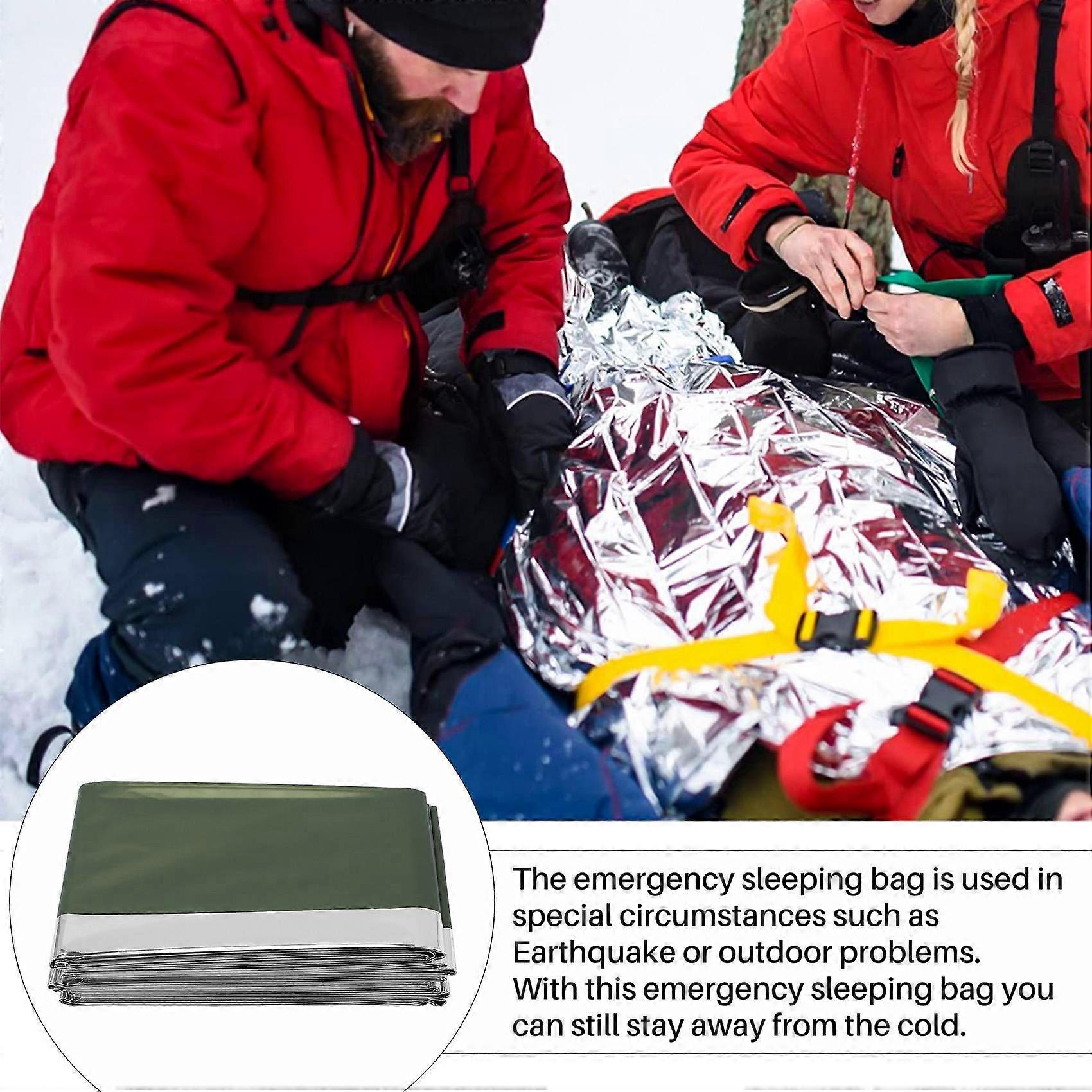 4Pack Emergency Blanket Ultra Light Reusable Emergency Mylar Thermal Blanket for Outdoors Camping H