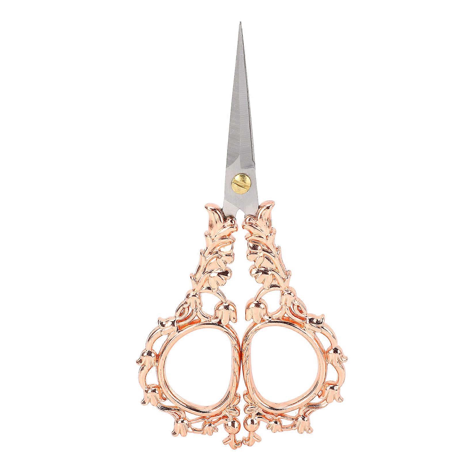 Embroidery Scissors Multifunctional Exquisite Vintage Small Crafting Threading Scissors Rose Gold