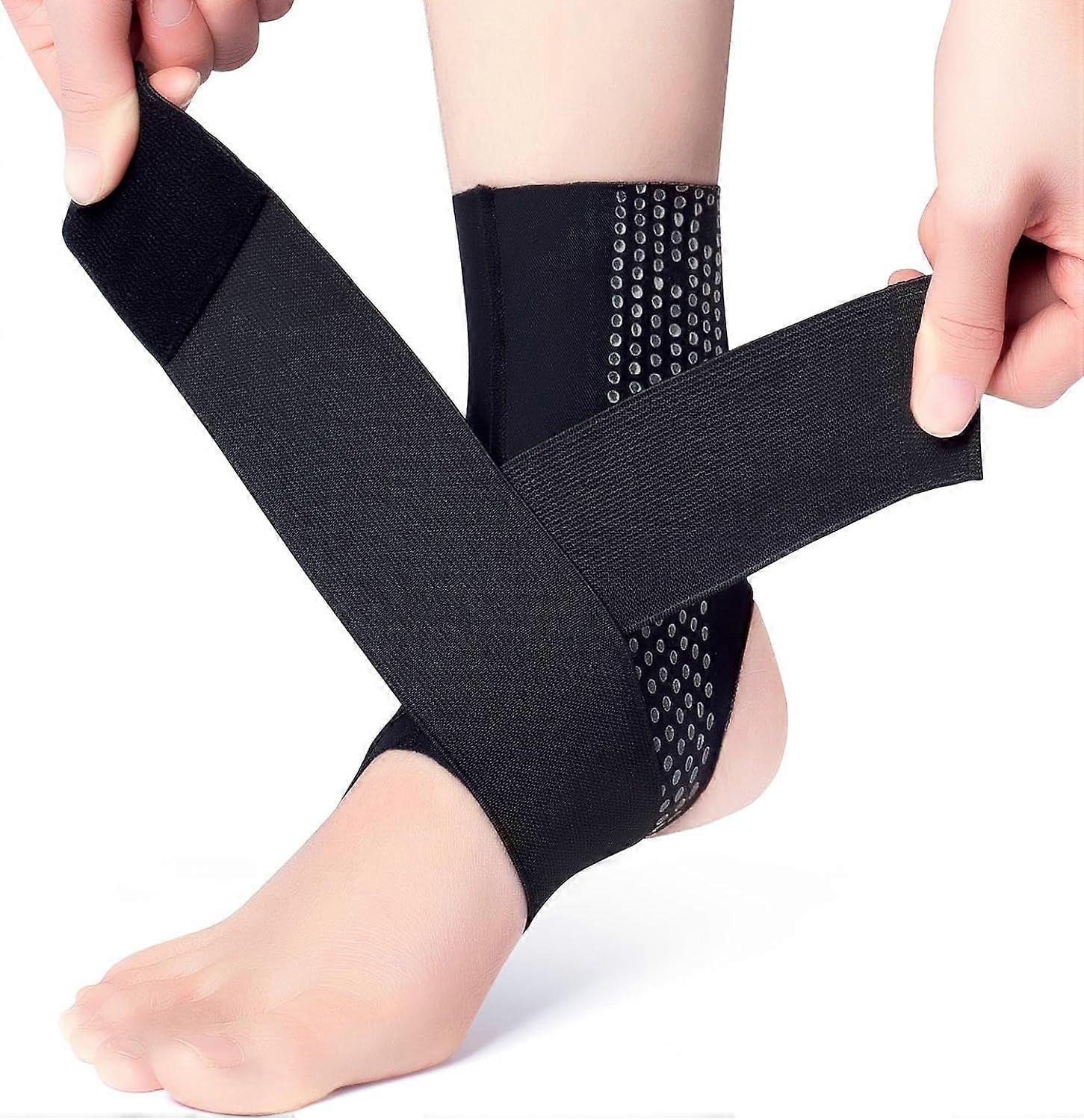 SQCLV Ankle Brace, Adjustable Breathable Compression Ankle Supportfor Men and Women with Sprained Ankles, Ankle Wrap Stabilizing Ligaments, Plantar Fa