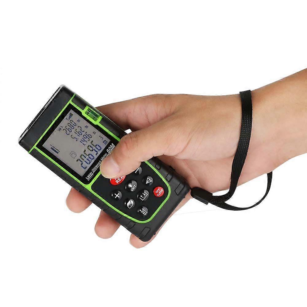new Sassy 40M-100M green laser tape measure portable laser distance meter electronic ruler for measure distance area volume etc