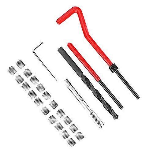 M7 X 1.0 Helicoil Thread Repair Kit 25Pcs Stainless Steel Insert Tap Tool with Twisted Drill Wrench for M7X1 Threads