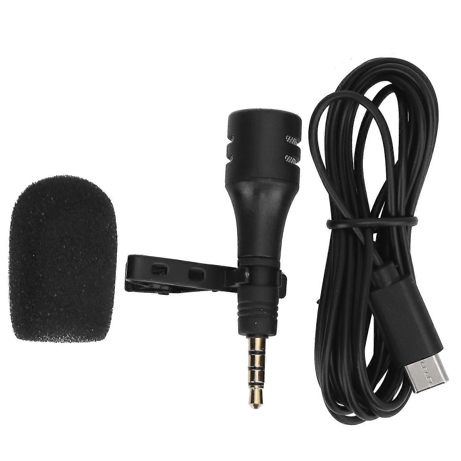 Portable Mini Phone Microphone TypeC Interface for Recording Live Steaming Interview