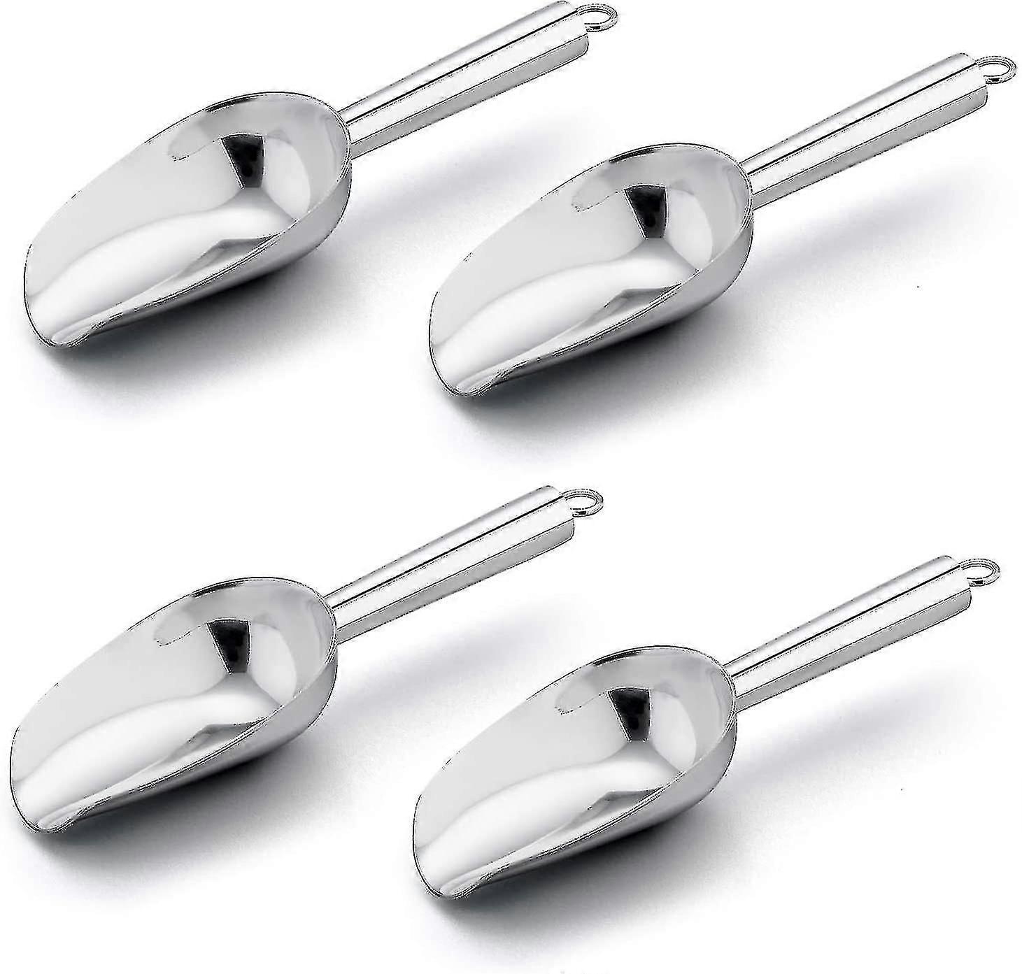 Mini ice scoop, 3 onzas de acero inoxidable