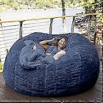 Oversized Lazy Sofa Cover(no Filler) Bean Bag Chair Soft Fluffy Fur Portable
