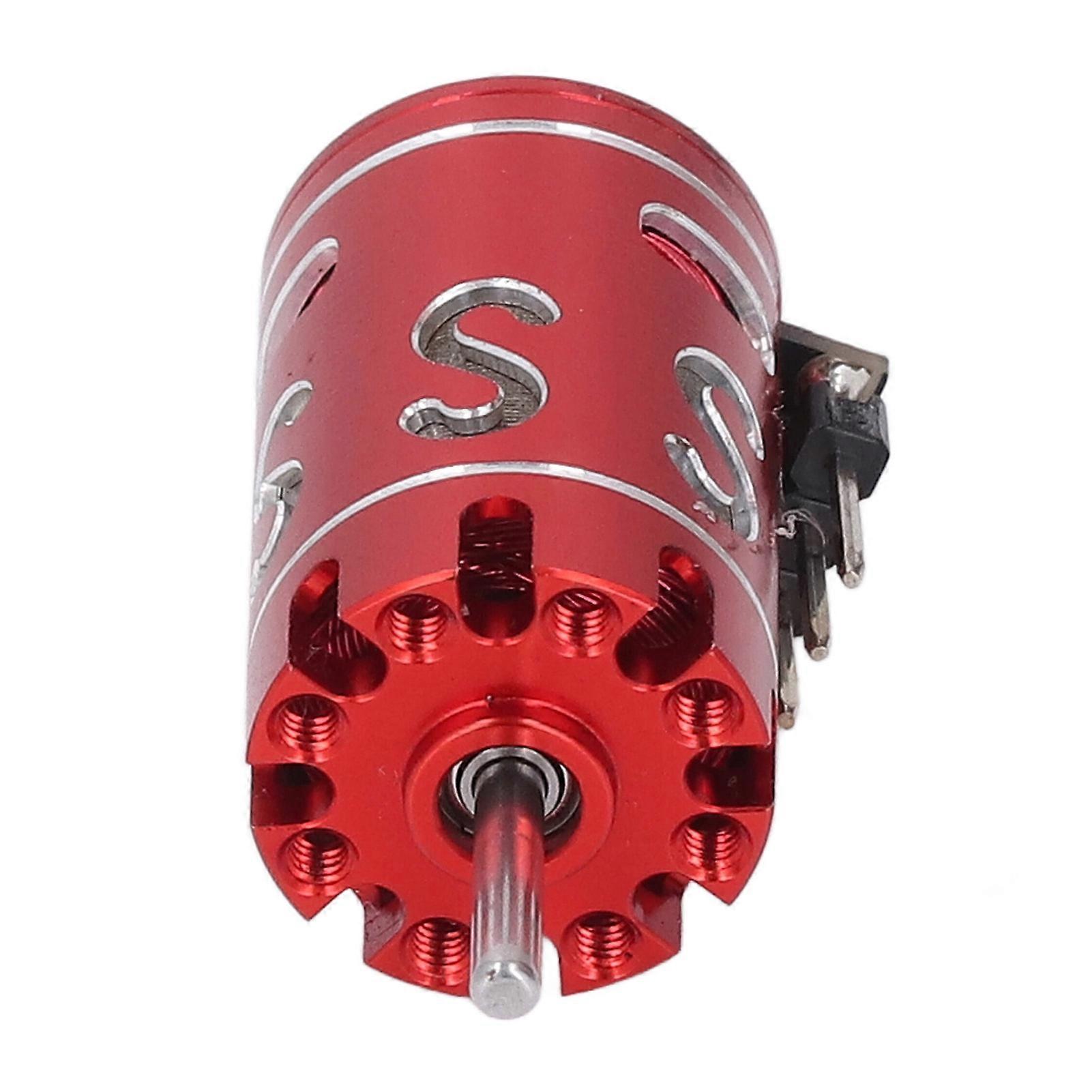 RC Model Car Motor 2.0 Shaft Fine Balanced Rotor RC Brushless Mini Motor for WLtoys K989 K969 1/24 1/28 Red 9000KV