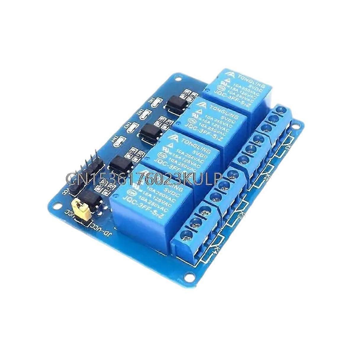 Dc 12V 4 Channel Relay Module Optocoupler for Arduieno Arm Avr Dsp Pic MSP Ac 30V