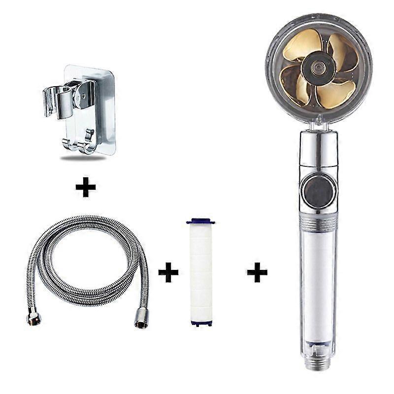 Lebanghui Turbo Spa Shower Head Hydro Jet Vortex Shower Head High Pressure Water Saving Shower Turbo Fan Shower Head With Filter And Pause Easy Instal