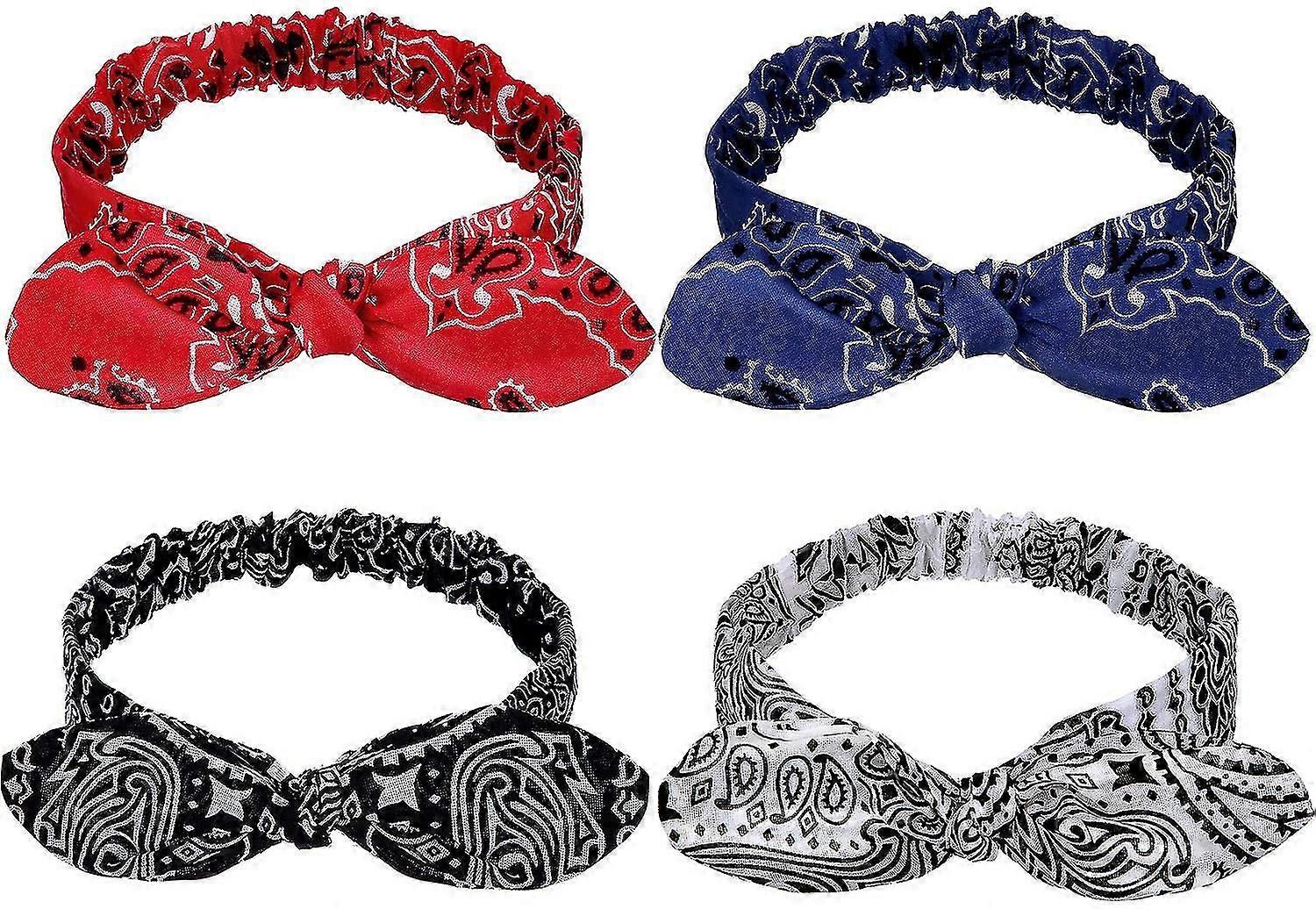 Headbands Retro Print Headbands Paisley Print Headband Headwrap For Girls And