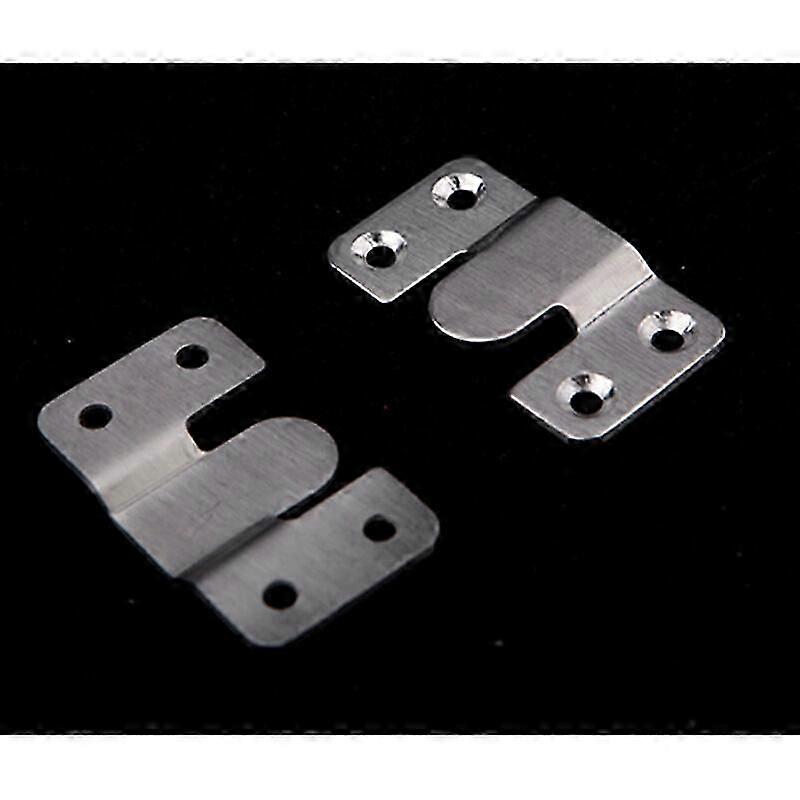 10 חתיכות תושבת תושבת הדחה מוסתרת, סוגריים תלויים משתלבים כבדים, מחבר רהיטים, תלוי חומרת תלייה על קיר נירוסטה