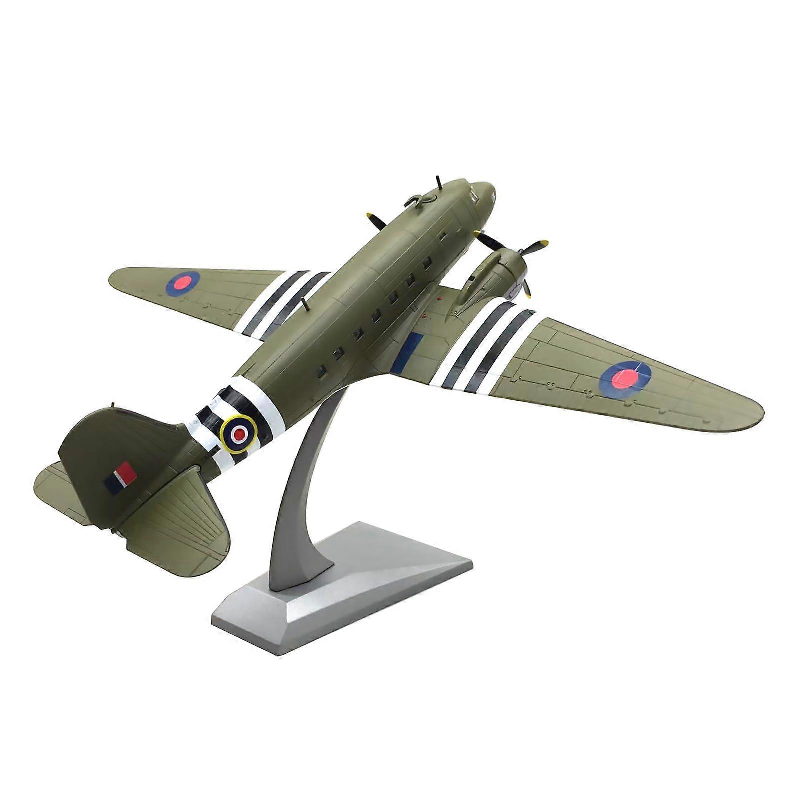 1:100 WWII C47 Transport Plane Model Simulation Aircraft Model Aviation Model Airplane Kits for Collection and Gift Model