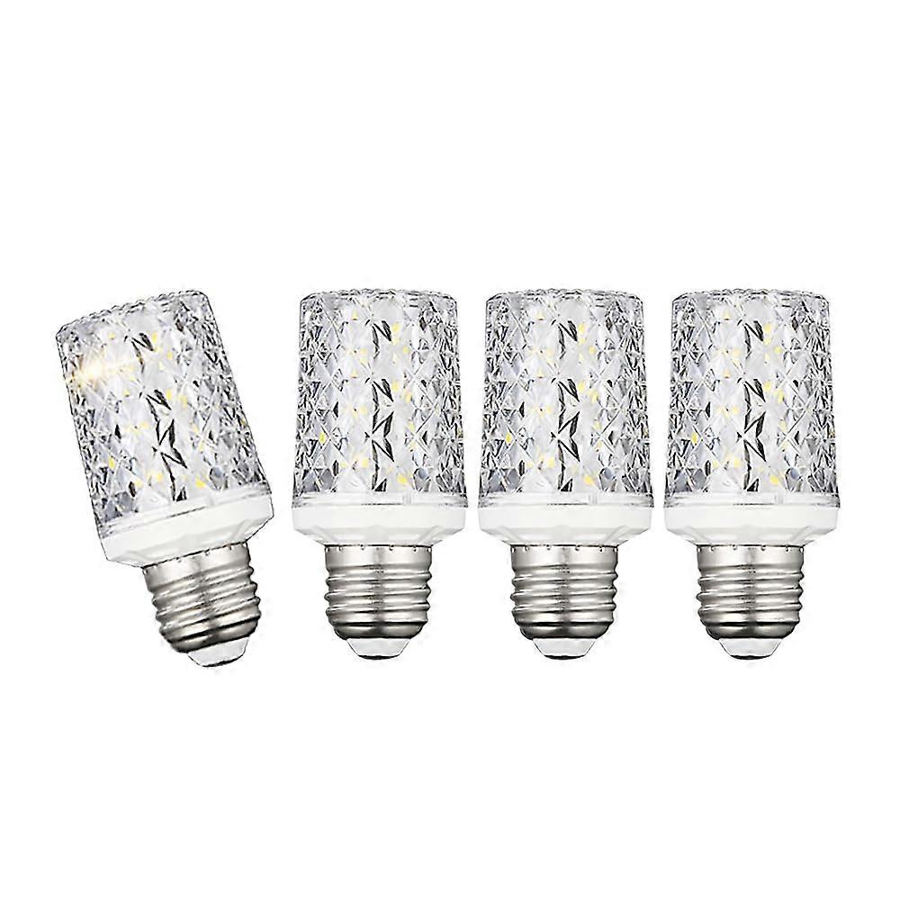 E26 LED Bulbs 6000K Daylight White 18W Equivalent 100W, 360° Beam Angle, AC 85-265V, Non-Dimmable Crystal Lamp (4 Pack)