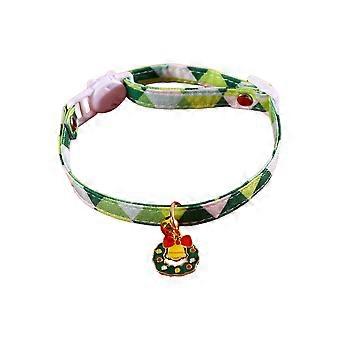 Dog Cat Christmas Collar Wreath Snowman Puppy Suit Collar Necklace Collar Cute Girl Dog Collar Christmas Tree