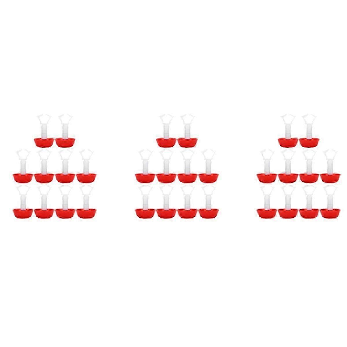 30Pcs Poultry Chicken Drinker Hanging Cups Chick Automatic Waterers Drinking Fountain for Farm Acce