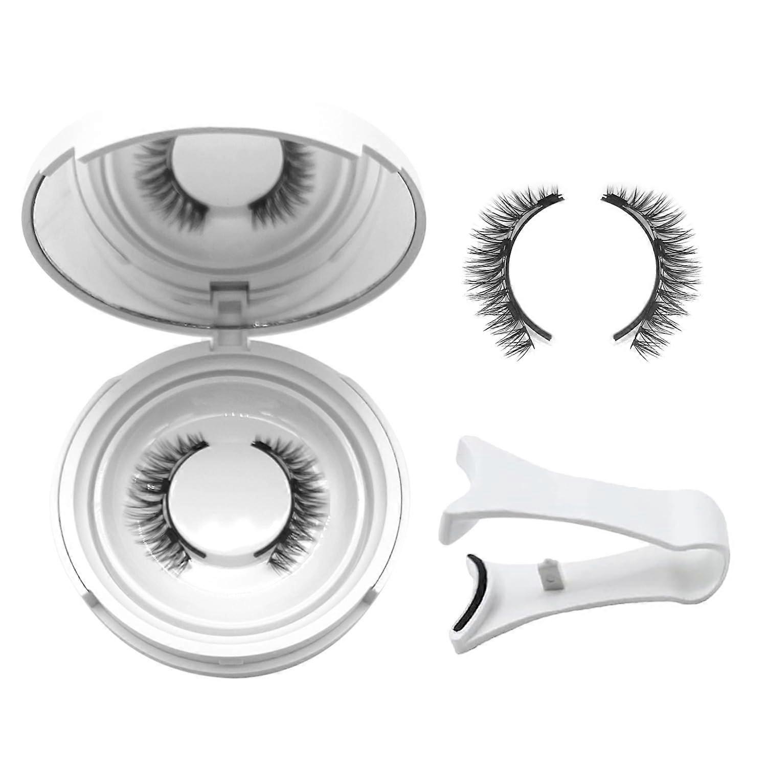 Ginani Magnetic Lashes,Ginani Magnetic Eyelashes Kit,Magnet Eyelashes with Applicator Natural Look,Reusable No Glue Needed Soft Lashes(Fuller)