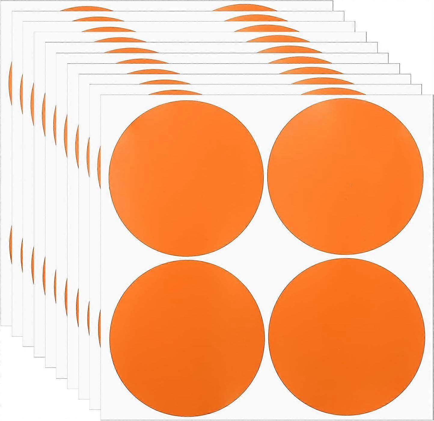 2025 Latest Model Round Colored Stickers 4", 25 Pcs Removable Sticky Writable Circle Coding Labels