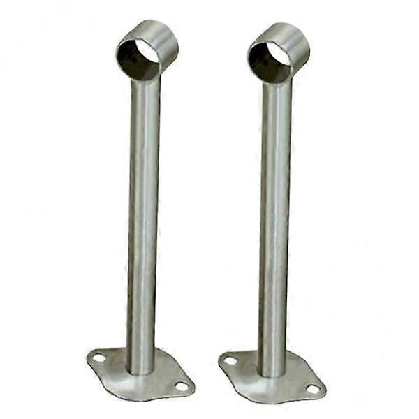 3x 2 Pieces Ceiling Mount Bracket Stainless Steel Brushed Bracket Wardrobe