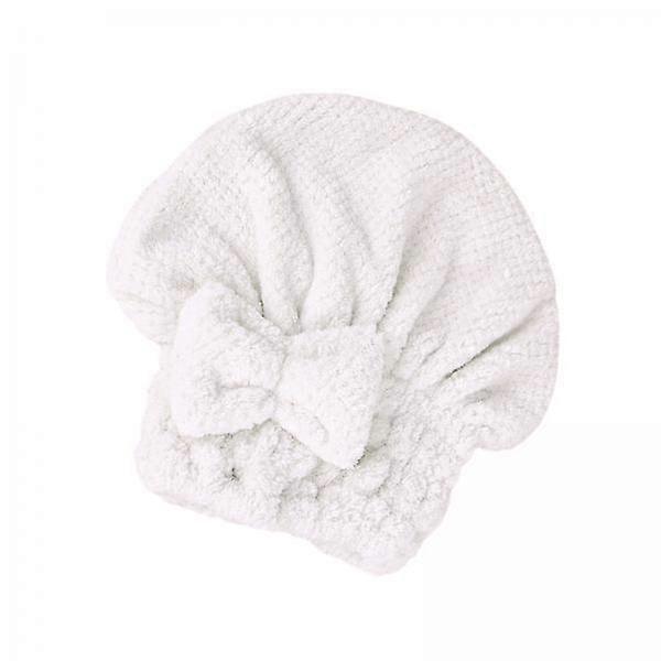 Hair Drying Towel with Stylish Bow Accent for Quick Drying