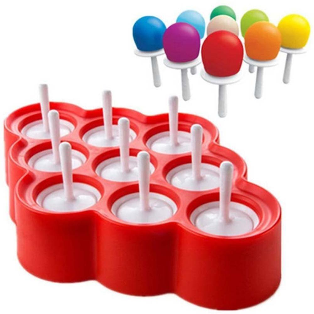 Mini Pop Molds, 9 Miniature Popsicle Molds With Sticks And Drip Guards
