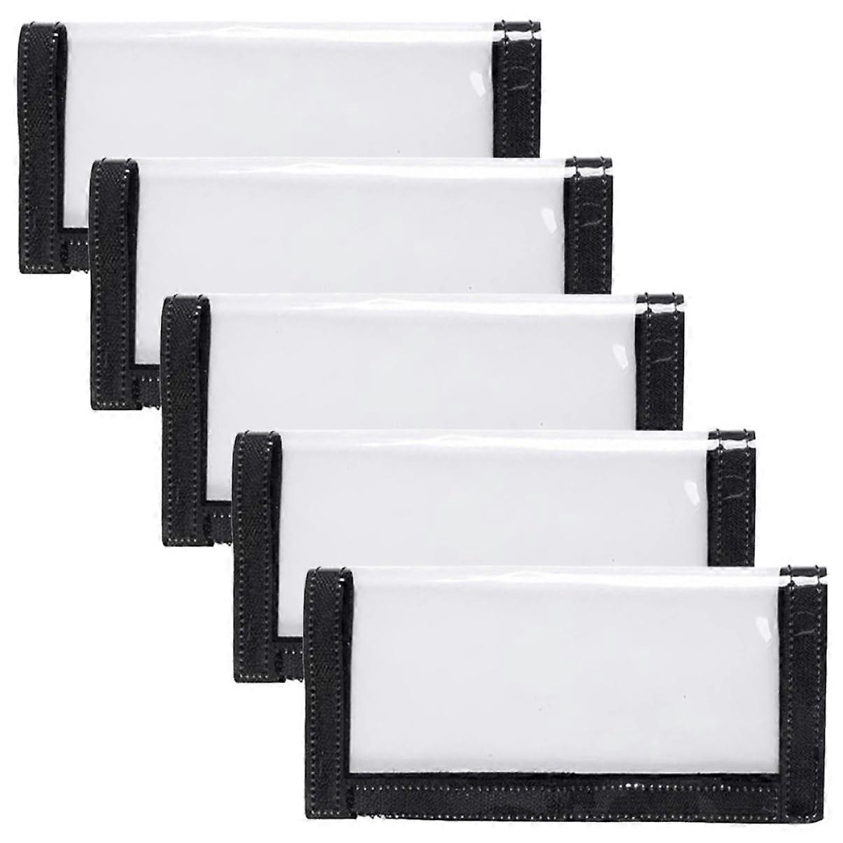 5 Pieces Fishing Lure Bag With Portable PVC Material And Hook Protection For Easy Organization And Storage