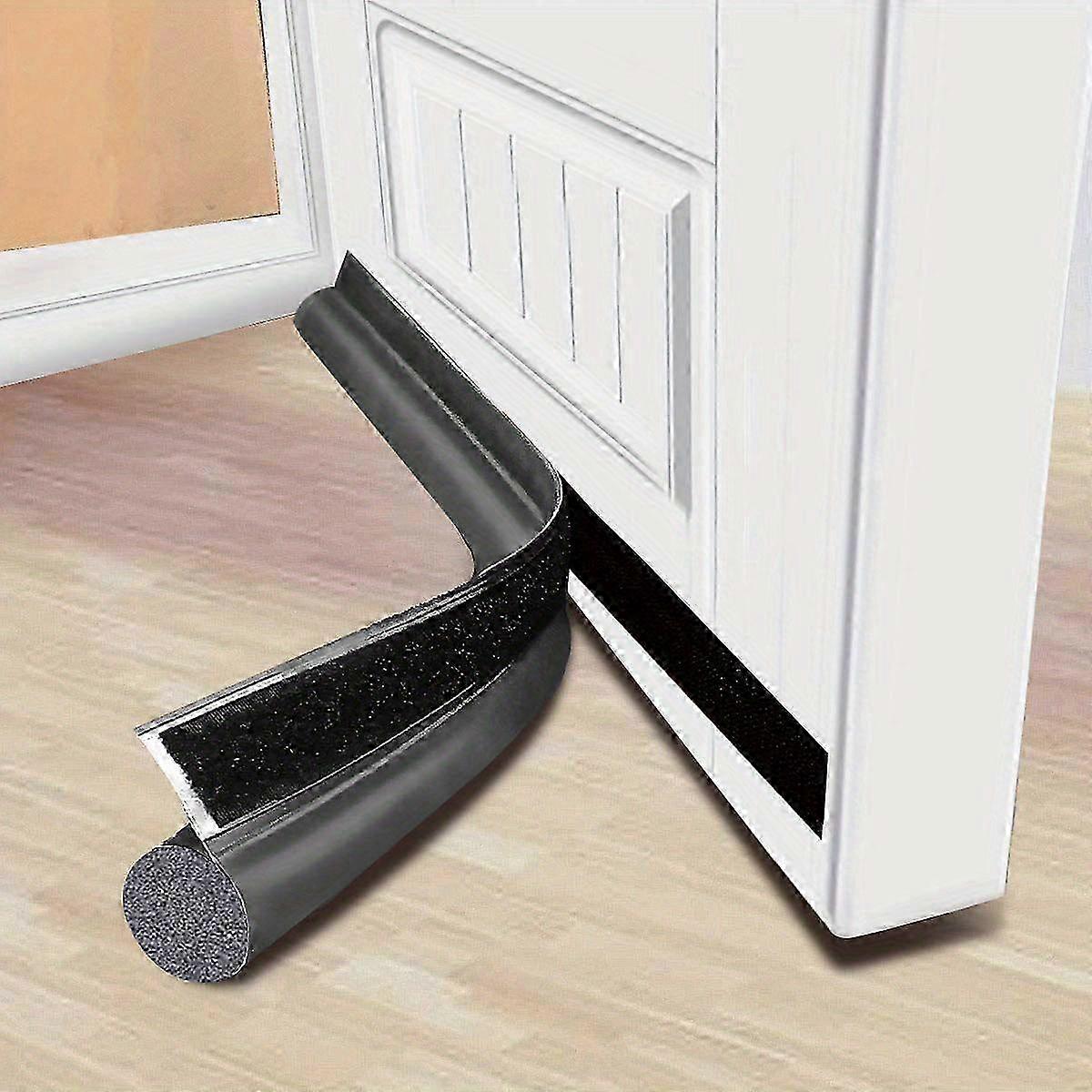 調整可能なドアドラフトストッパー - 冷気、騒音、粉塵をブロック - グレー