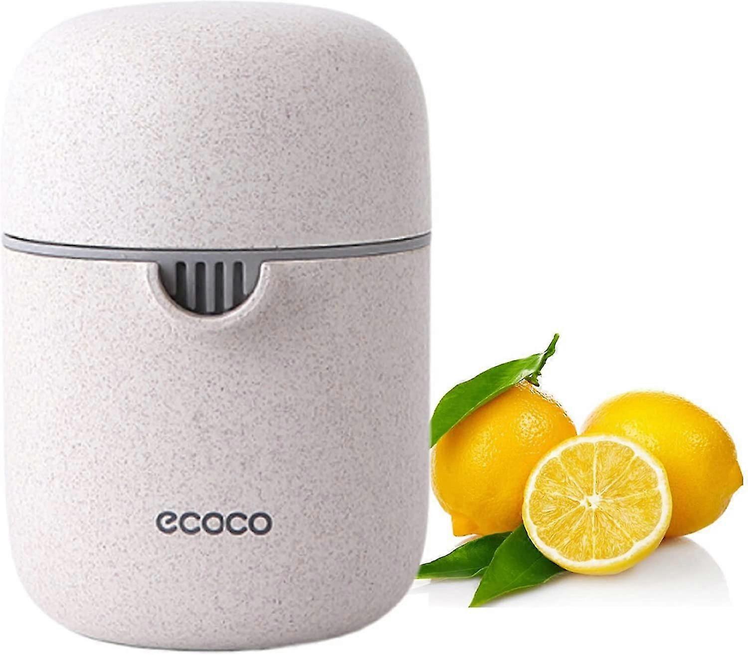Lemon Squeezer And Simple Manual Citrus Juicer Small Portable Lime Juicer Cup With Two Ways Of Use For Different Fruitswheat Color