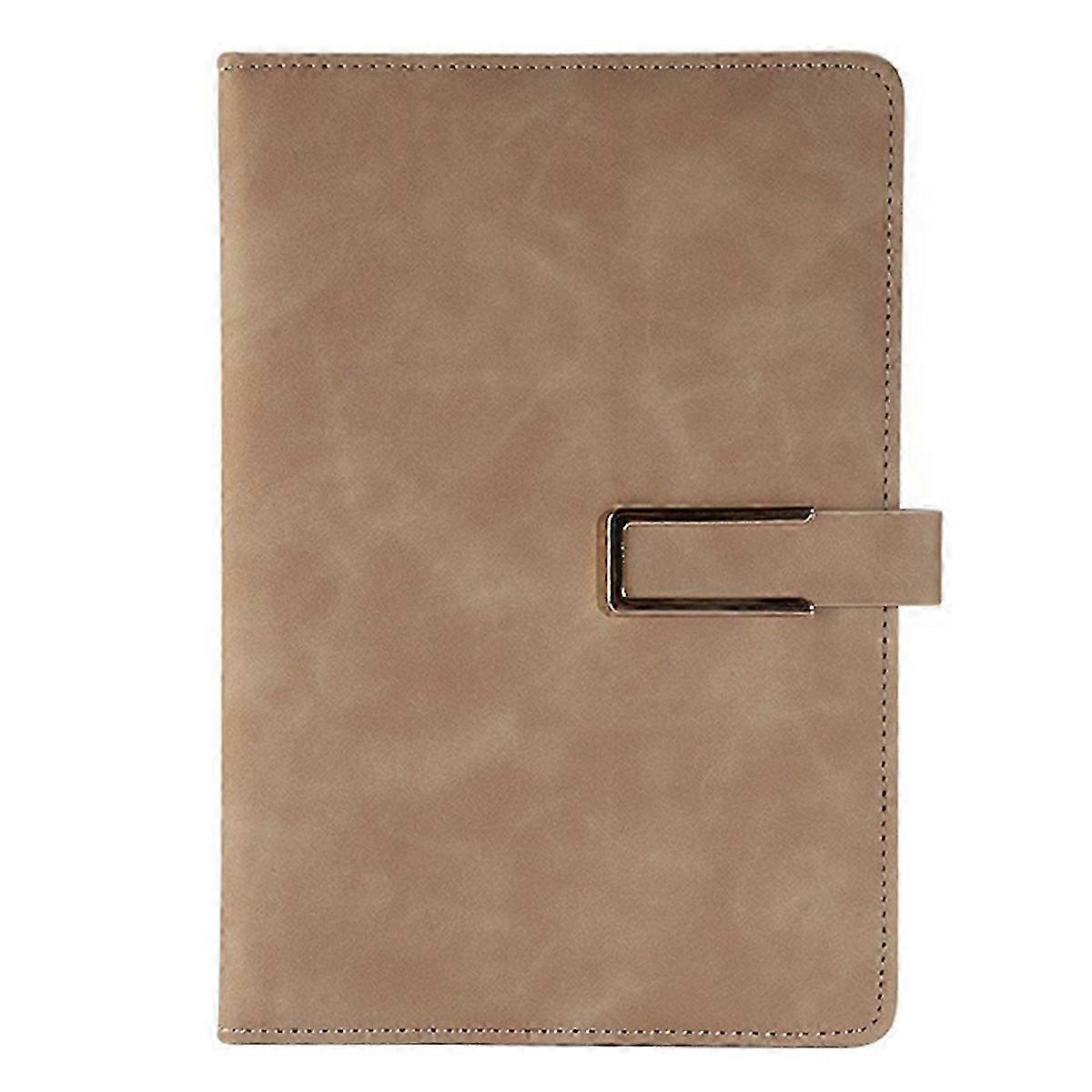 Retro A5 Leatherbound Notebook Business Office Notebook Khaki