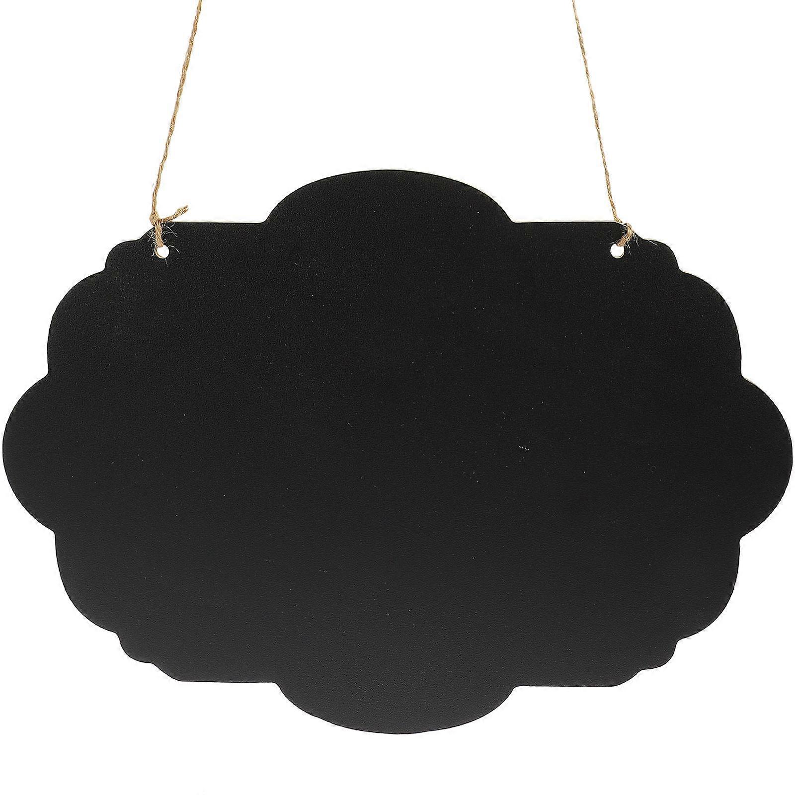 Double Sided Chalkboard Message Board Door Sign Hanging Memo Board for Party & Home Use