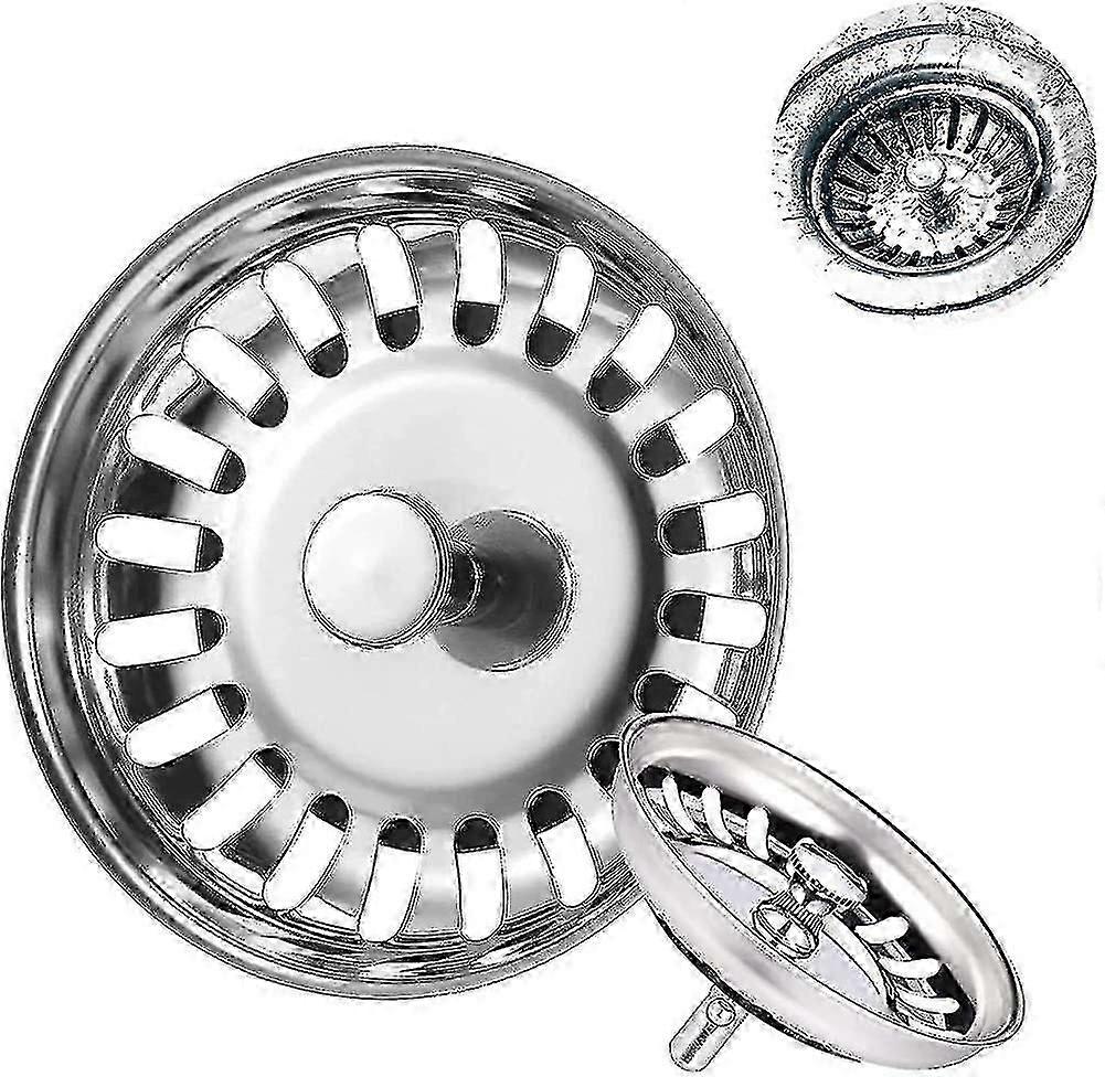 Kitchen Sink Strainer Kitchen Sink Plug, 2 Pack Universal Sink Plugs Bath Plug