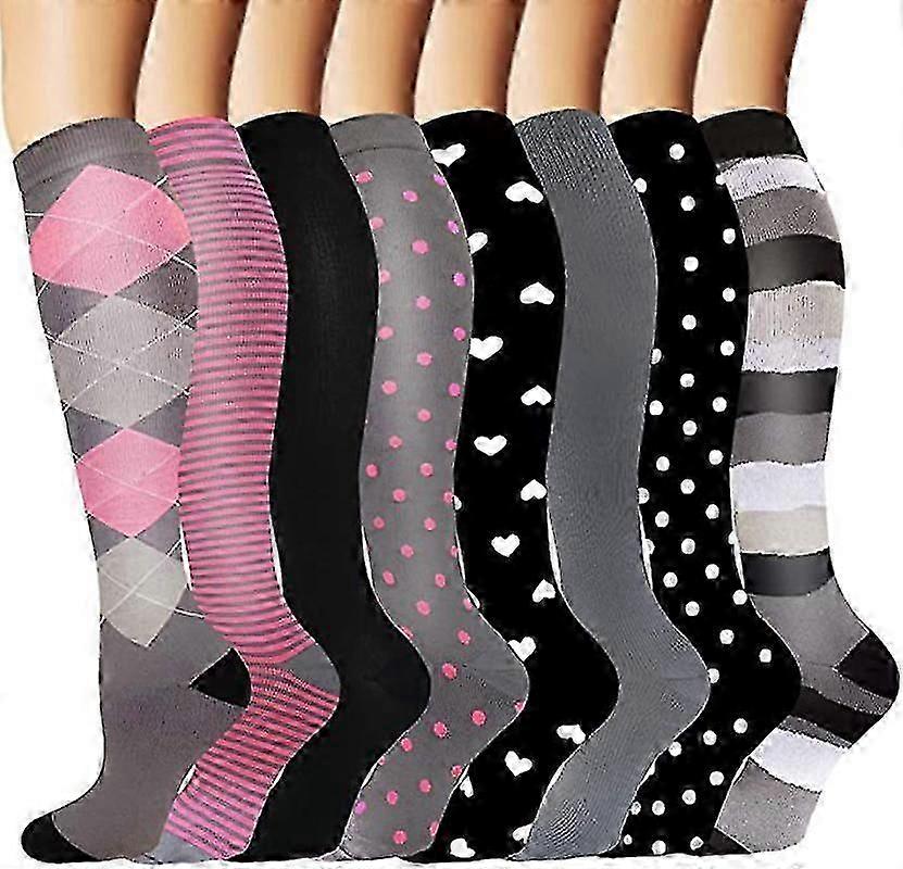 Compression Socks for Women and Men 6 Pairs, Best Support for Running
