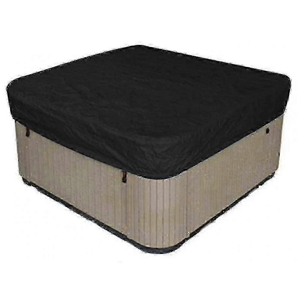Couverture de spa carrée en polyester imperméable pour une utilisation en extérieur F26