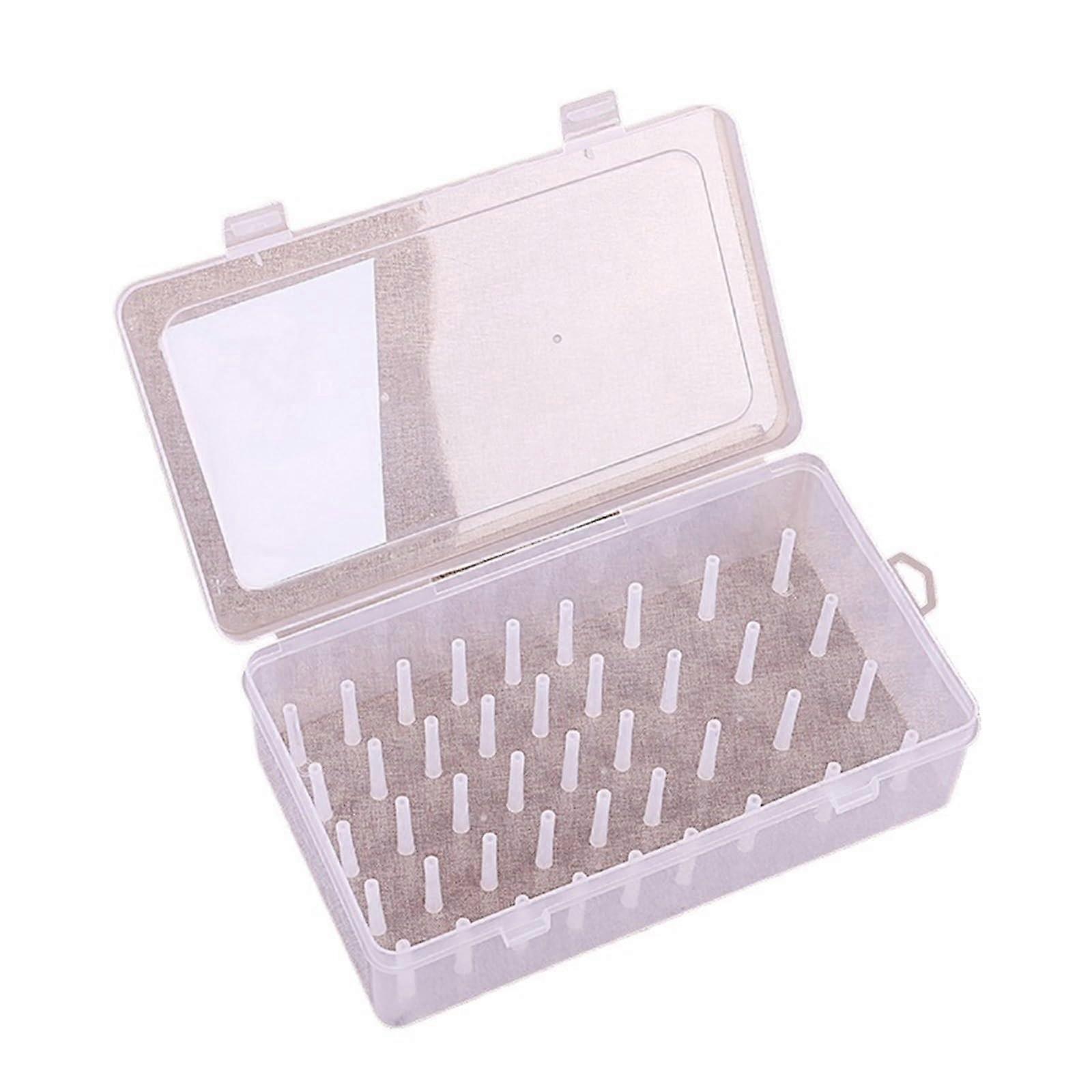 Sewing Box Organizer Container for Craft Storage, Thread Spool Holder, Large Nähkasten, Durable Plastic Design